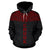 Chuuk All Over Hoodie Red Neck Style - Polynesian Pride