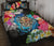 Hawaii Plumeria Hibiscus Wave Turtle Quilt Bed Set - Polynesian Pride