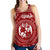 Tonga Women's Racerback Tank - Tonga Seal With Polynesian Tattoo Style (Red) - Polynesian Pride