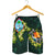 Guam Polynesian Men Shorts - Ti Leaf Lei Turtle - Polynesian Pride