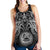 American Samoa Polynesian Women's Racerback Tank - White Turtle Manta Ray - Polynesian Pride