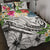 Kosrae Polynesian Quilt Bed Set - Summer Plumeria (White) White - Polynesian Pride