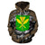 Polynesian Kanaka Maoli Hawaii Zip Hoodie Gold - Polynesian Pride
