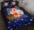 Hawaii Couple Manta Ray Plumeria Hibiscus Tropical Polynesian Quilt Bed Set - Bling Style - AH - Polynesian Pride