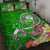 Guam Quilt Bed Set - Turtle Plumeria (Green) Green - Polynesian Pride