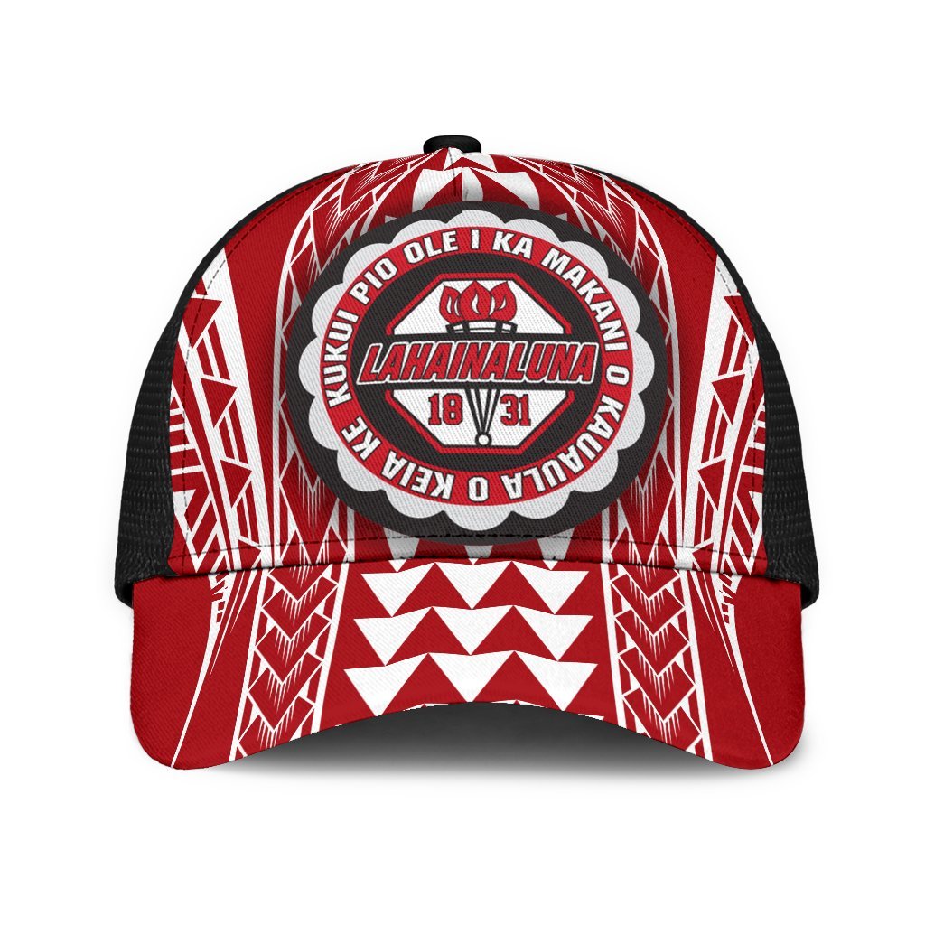 Hawaii - Lahainaluna High Mesh Back Cap - AH Mesh Back Cap Universal Fit Art - Polynesian Pride