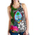 Guam Women Racerback Tank - Turtle Plumeria Banana Leaf - Polynesian Pride