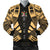 Fiji Men Bomber Jackets - Polynesian Tattoo Gold Gold - Polynesian Pride