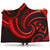 New Zealand Maori Mangopare Hooded Blanket Polynesian - Red Hooded Blanket - Polynesian Pride