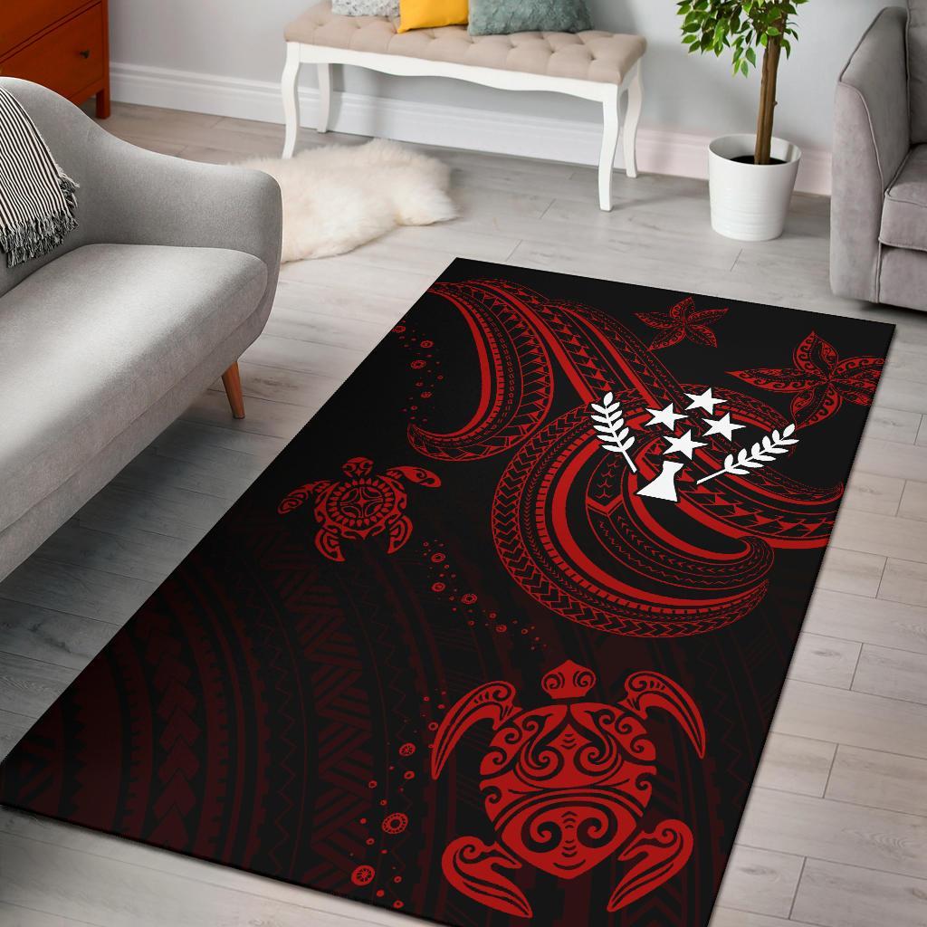 Kosrae Area Rug - Red Turtle Red - Polynesian Pride