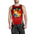 Tonga Polynesian Men's Tank Top - Red Pattern - Polynesian Pride