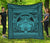 Hawaii Polynesian Pele Kanaka Premium Quilt Blue Blue - Polynesian Pride