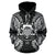 Tuvalu Polynesian ll Over Hoodie Map Black - Polynesian Pride