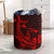 Hawaii Shark Red Polynesian Laundry Basket AH Laundry Basket - 1 One Size Red - Polynesian Pride