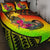 Papua New Guinea Quilt Bed Set - Polynesian Hook And Hibiscus (Raggae) Raggae - Polynesian Pride