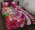 Hawaii Polynesian Turtle Tropical Hibiscus Plumeria Quilt Bed Set - Pink - Polynesian Pride