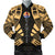 Tahiti Men Bomber Jackets - Polynesian Tattoo Gold Gold - Polynesian Pride