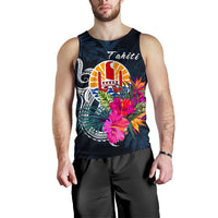 Tahiti Polynesian Men's Tank Top - Tropical Flower - Polynesian Pride
