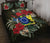 Cook Islands Polynesian Quilt Bed Set - Special Hibiscus Black - Polynesian Pride