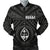 Guam Men's Bomber Jacket - Guam Seal With Polynesian Tattoo Style (Black) Black - Polynesian Pride