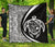Hawaii Turtle Map Polynesian Premium Quilt - White - Circle Style White - Polynesian Pride