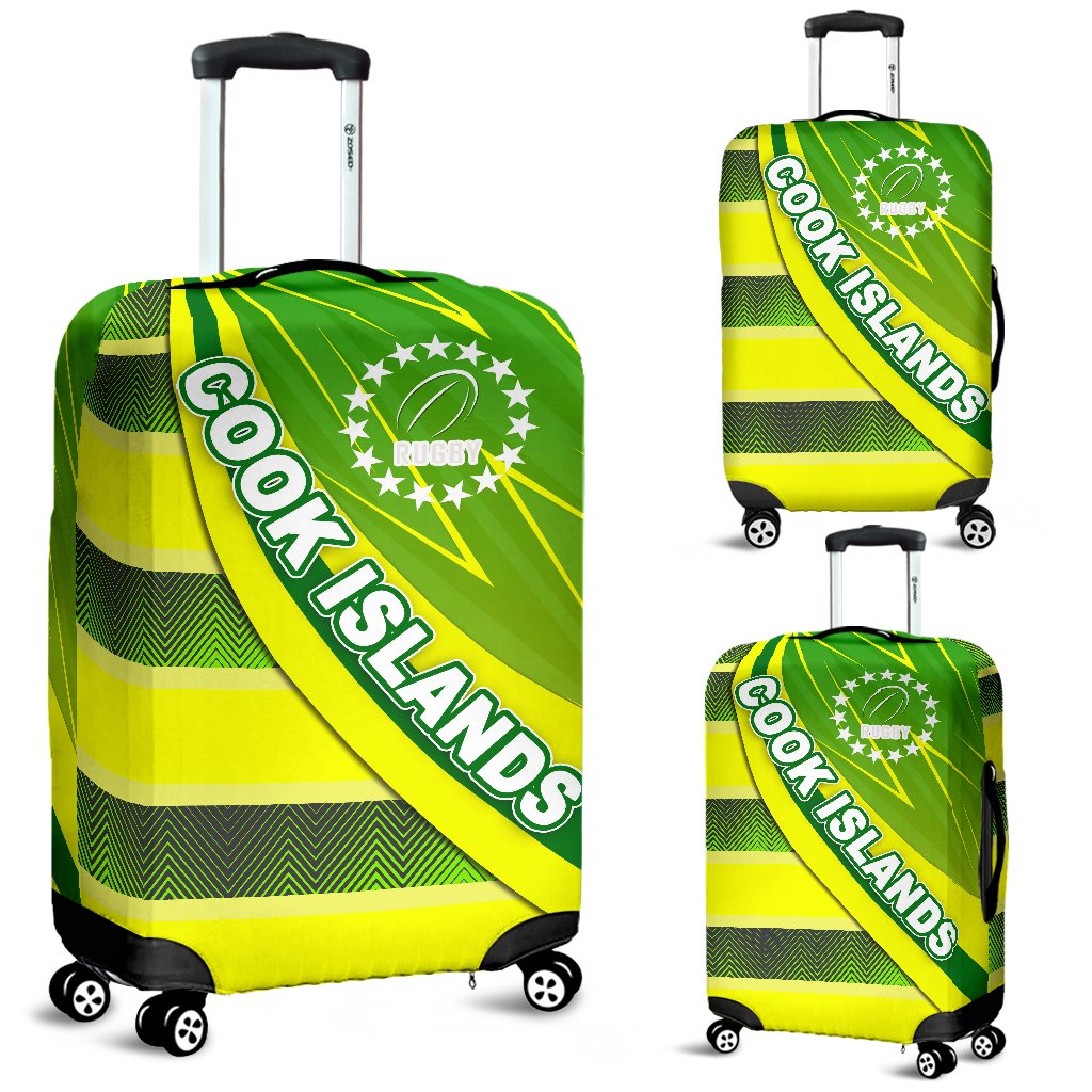 Cook Islands Luggage Covers Victorian Vibes Green - Polynesian Pride