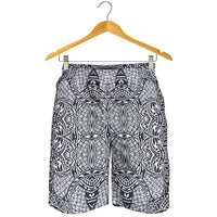 Polynesian Lauhala Mix White Men's Short - Polynesian Pride