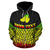 Kosrae Polynesian Custom Zip up Hoodie Reggae Pride Map and Seal - Polynesian Pride