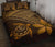 Hawaiian Turtle Plumeria Kakau Polynesian Quilt Bed Set Brown - Polynesian Pride