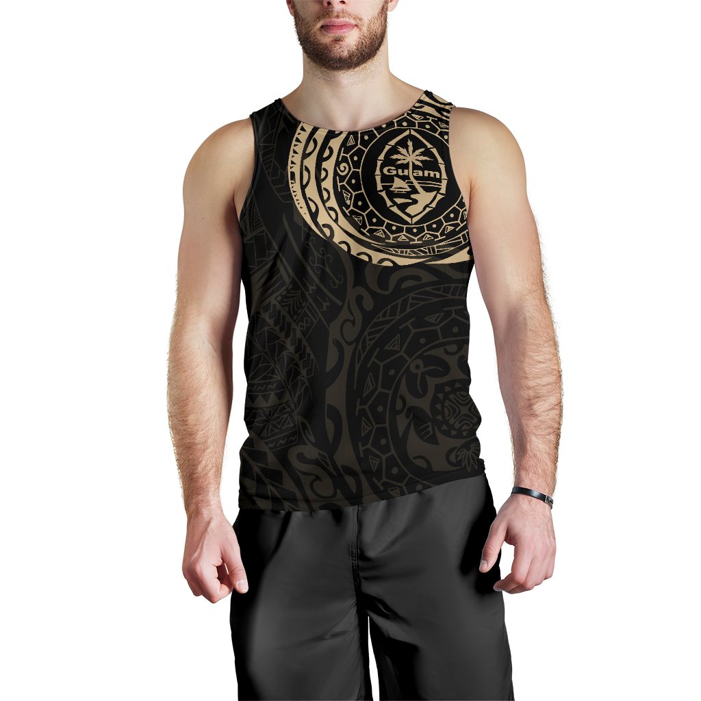 Guam Polynesian Tattoo Style Tank Top A7 - Polynesian Pride
