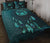 Marquesas Islands Polynesian Quilt Bed Set Dreamcatcher Blue Blue - Polynesian Pride