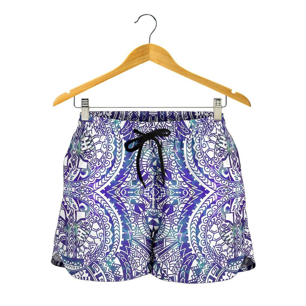 Polynesian Symmetry Gardient Violet Women's Short - Polynesian Pride