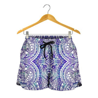 Polynesian Symmetry Gardient Violet Women's Short - Polynesian Pride