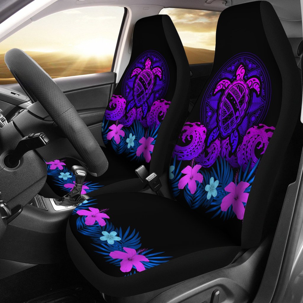 Hawaii Turtle Polynesian Blue Car Seat Cover - Kuly Style - Polynesian Pride