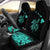 Hawaii Map Plumeria Polynesian Turquoise Turtle Car Set Covers - Polynesian Pride