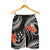 Kosrae Micronesian Men Shorts - Black Plumeria - Polynesian Pride