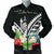 New Caledonia Men's Bomber Jacket - New Caledonia Coat of Arms & Polynesian Tropical Flowers White White - Polynesian Pride