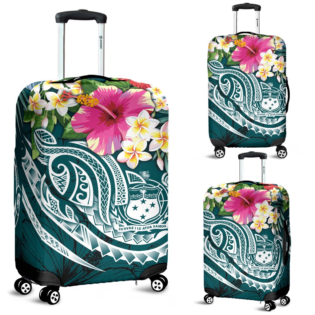 Samoa Polynesian Luggage Covers - Summer Plumeria - Polynesian Pride