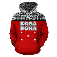 Bora Bora All Over Hoodie Polynesian Style - Polynesian Pride