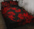 Hawaii Head Hammer Shark Hibiscus Red Quilt Bed Set - Polynesian Pride