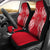 Palau Car Seat Cover - Palau Seal Map Red White Universal Fit Red - Polynesian Pride