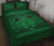 Hawaii Polynesian Pele mauna kea Quilt Bed Set Green Green - Polynesian Pride