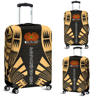Papua New Guinea Luggage Cover - Polynesian Tattoo Gold Gold - Polynesian Pride