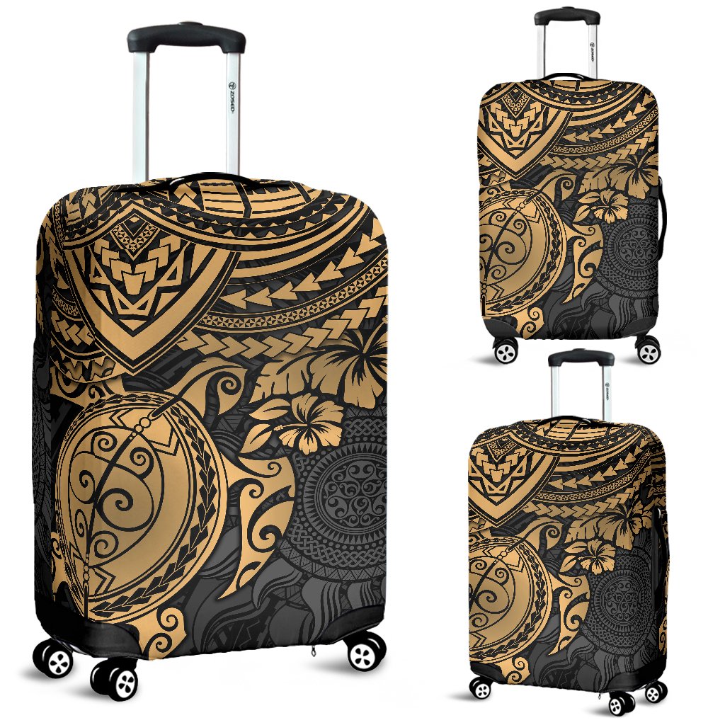 Polynesian Luggage Covers - Polynesian Golden Turtle Golden - Polynesian Pride