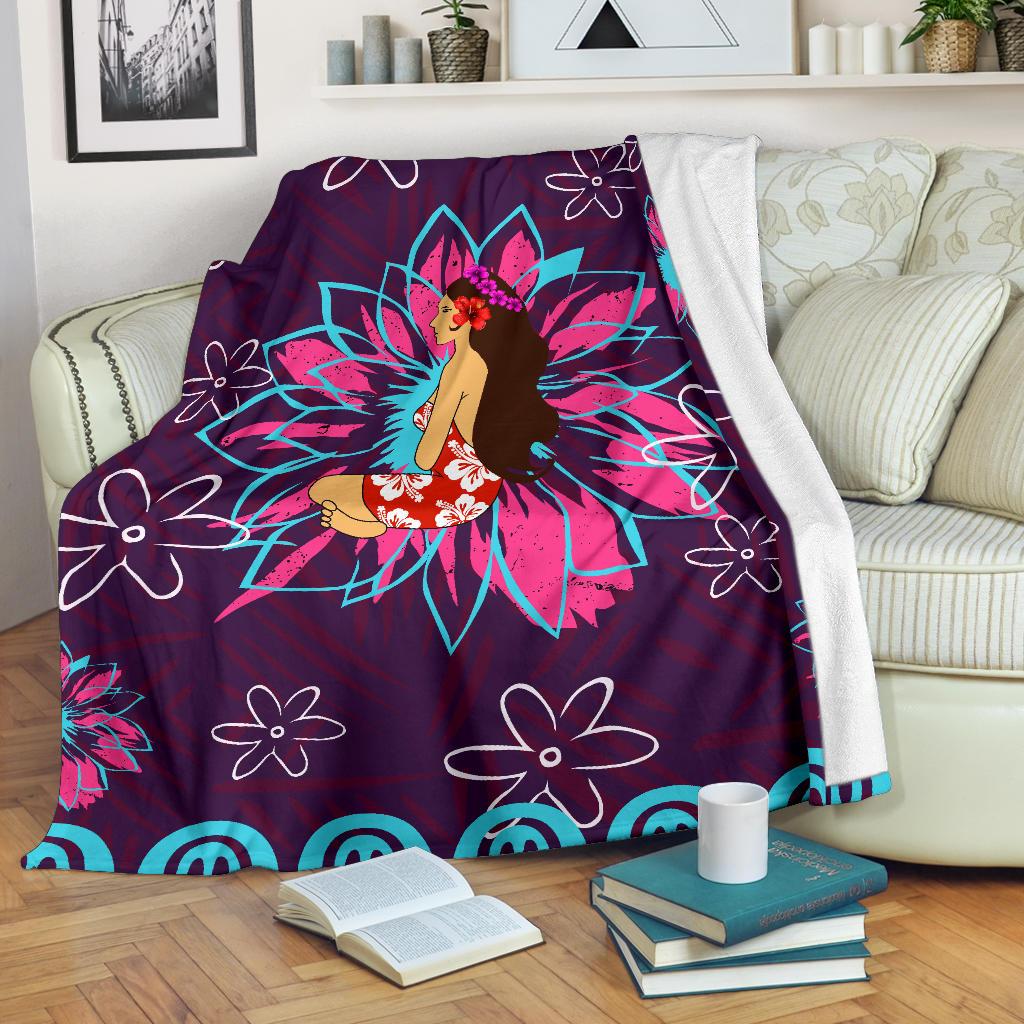 Tahiti Hinano Premium Blanket White - Polynesian Pride