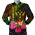 Kosrae Polynesian Personalised Men's Bomber Jacket - Hibiscus and Banana Leaves Reggae - Polynesian Pride