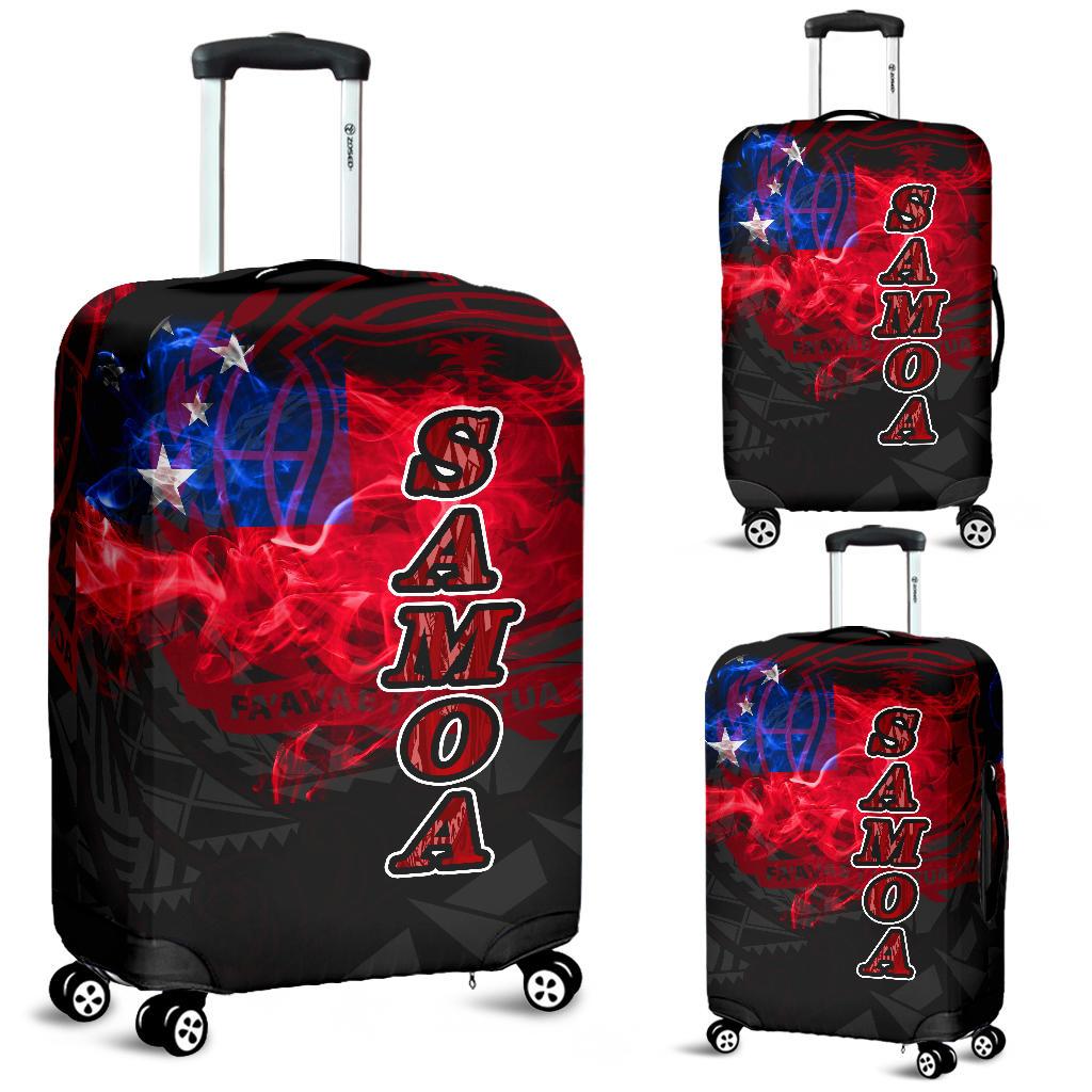 Samoa Polynesian Luggage Covers Smoking Style Black - Polynesian Pride