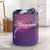 Hawaii Dolphin Violet Backgorund Laundry Basket AH Laundry Basket - 1 One Size Violet - Polynesian Pride