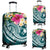 YAP Polynesian Luggage Covers - Summer Plumeria (Turquoise) - Polynesian Pride