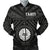 Tahiti Men's Bomber Jacket - Tahiti Seal In Polynesian Tattoo Style (Black) Black - Polynesian Pride